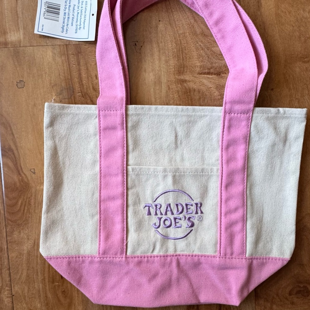 Pink and Cream Tote Bag